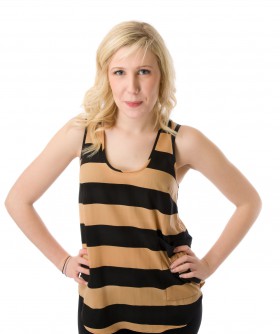 Young Blond Woman Standing